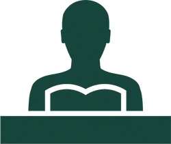 Icon of a student studying